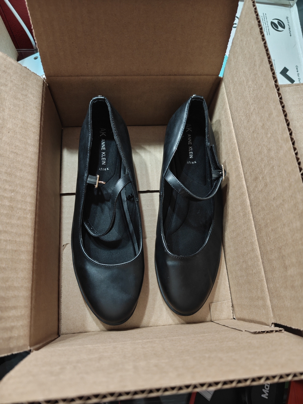 Anne Klein Black Mary Jane Wedges Brand New Without Box